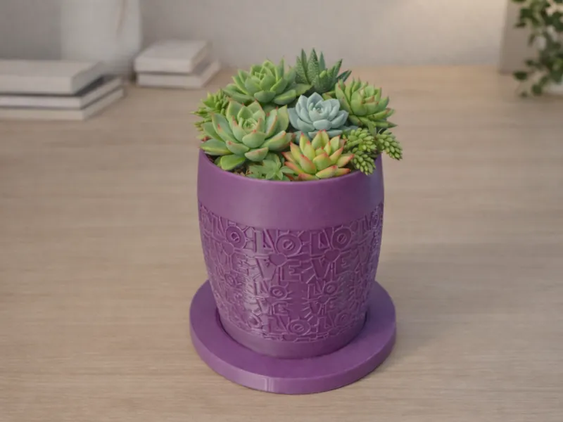 LOVE – Modern Romantic Flower Pot