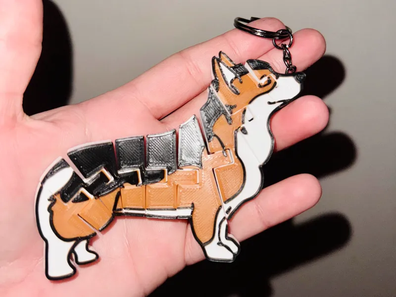 Flexi Articulated Corgi Tri Color