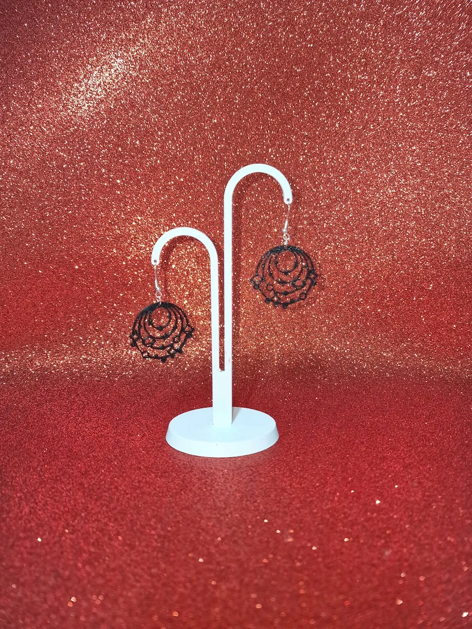 Planets and stars earrings view 3