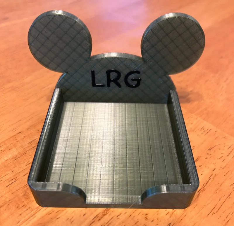 Mickey sticky note holder, customizable