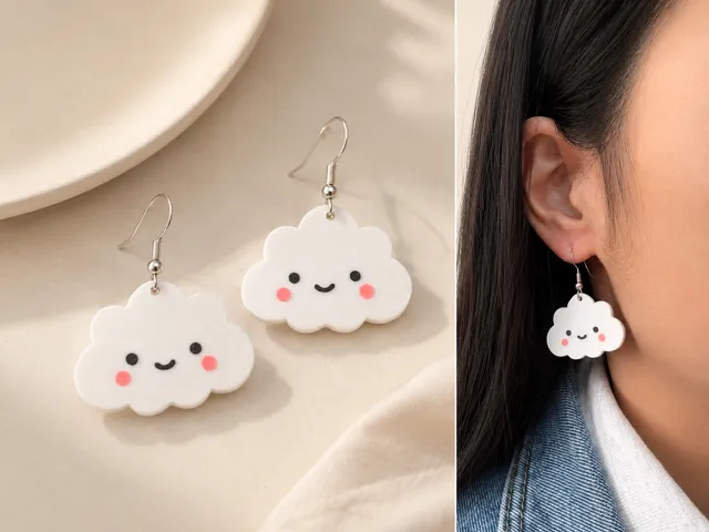 Kawaii Cloud Earrings