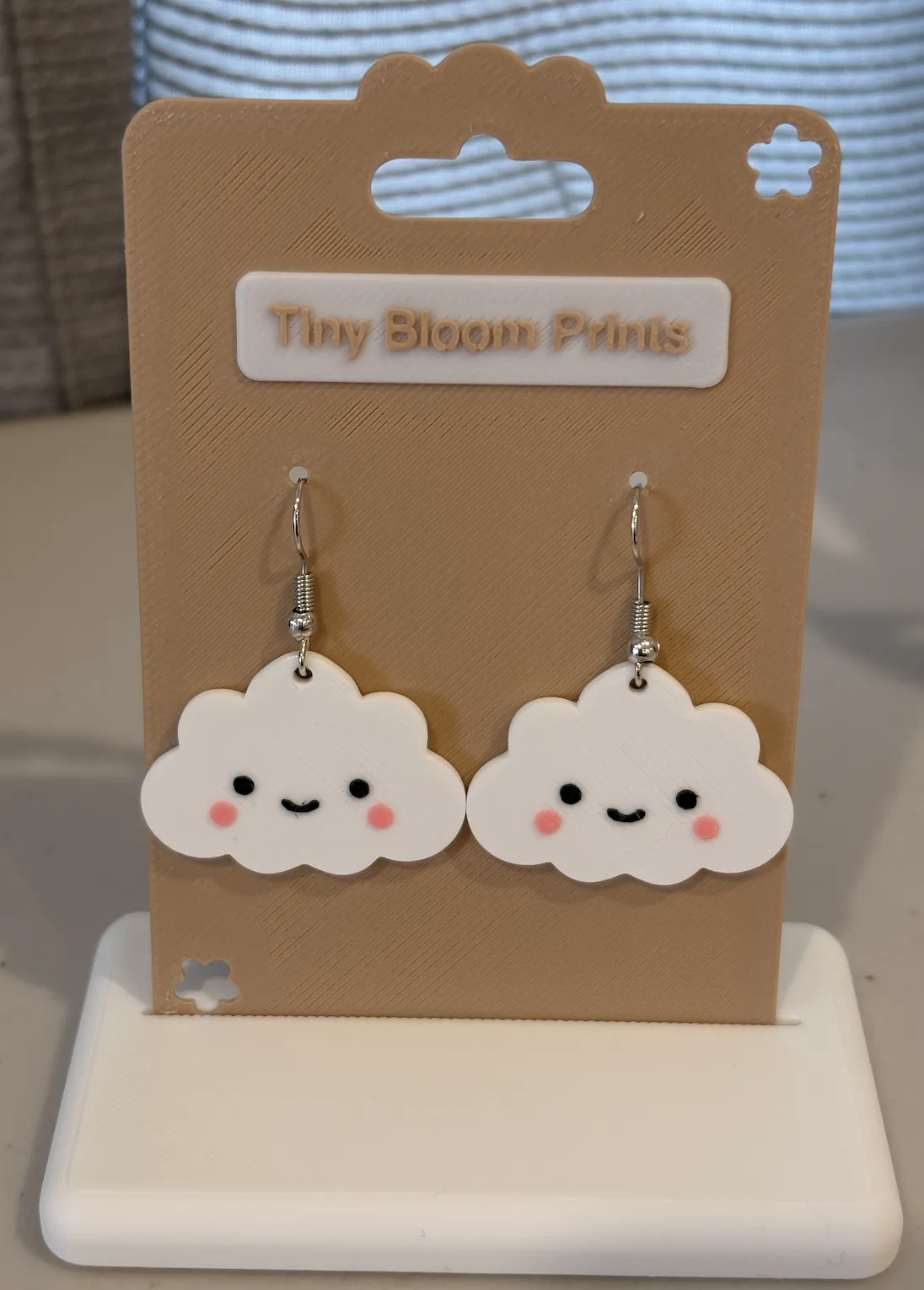 Kawaii Cloud Earrings view 2