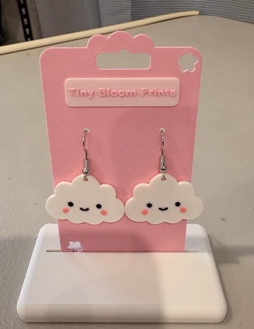 Kawaii Cloud Earrings view 4