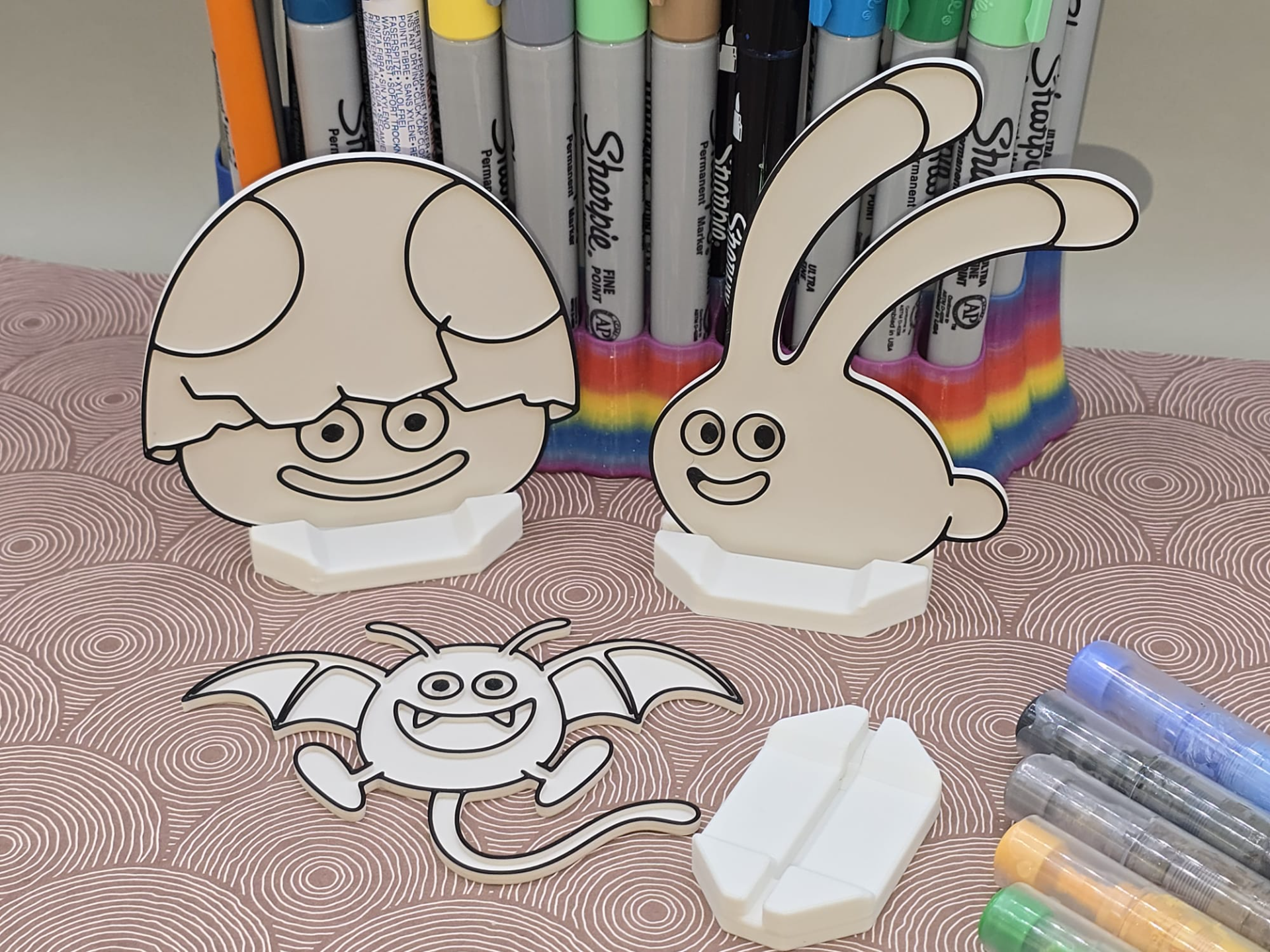 Slime Egg Bunny Dragon Quest Bat Monster Coloring