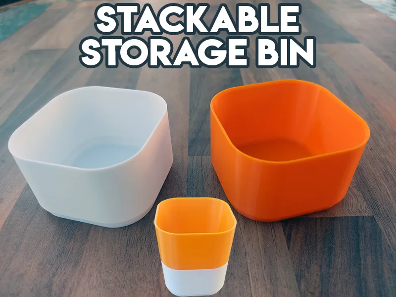 Stackable Storage Bin - Free 3D Print Model - MakerWorld