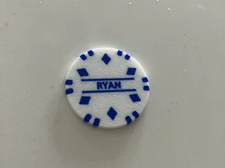 Personalized Diamond Poker Chip