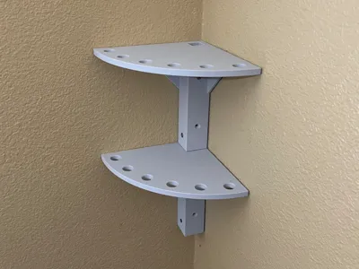 Corner Shelf, 8 inch modular screw-in