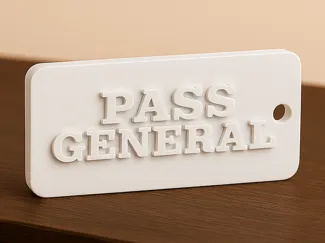 Porte-Clé (90x55) Personnalisable 