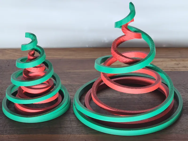 Nesting Spiral Christmas Trees