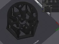 Same settings except with supports for bin bottom