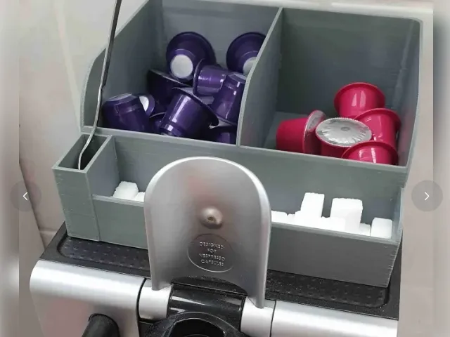 Kapsel & Zucker Box f. Nespresso Lattissima EN 680