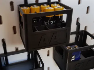 Batterie Organizer (Kompatiebel mit Skadis)