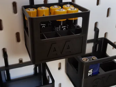 Battery Organizer (Compatible with Skadis)