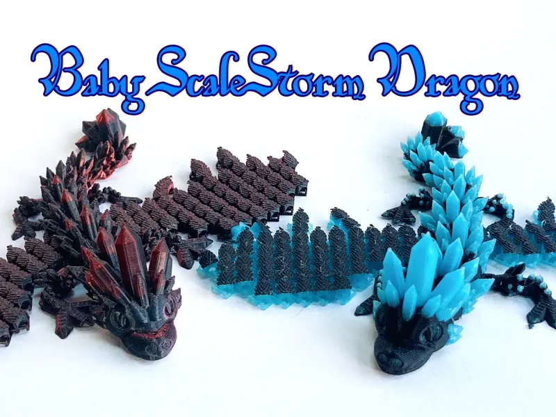Baby Winged Crystal Dragon