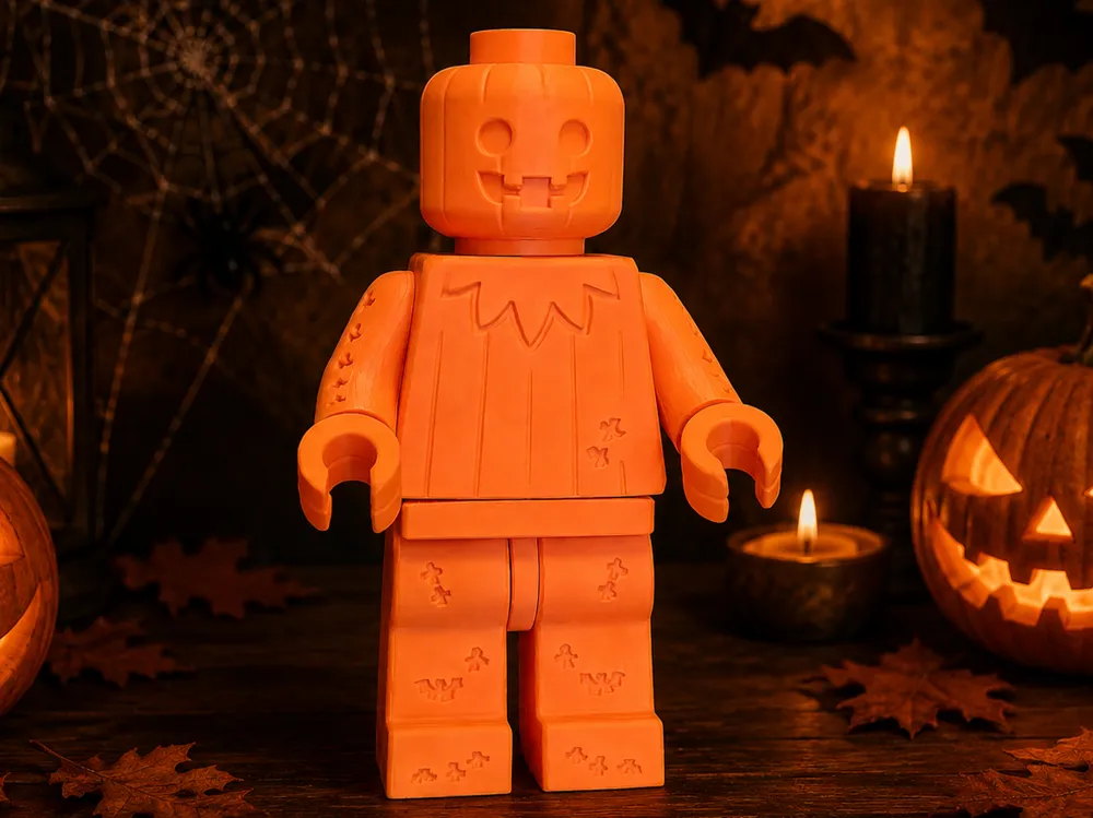 Adorno temático: Brick Man Haloween Pumpkin Style. Referencia del modelo original.