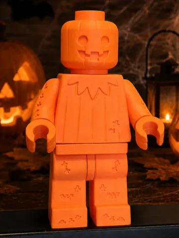 Adorno temático: Brick Man Haloween Pumpkin Style — vista de referencia 2