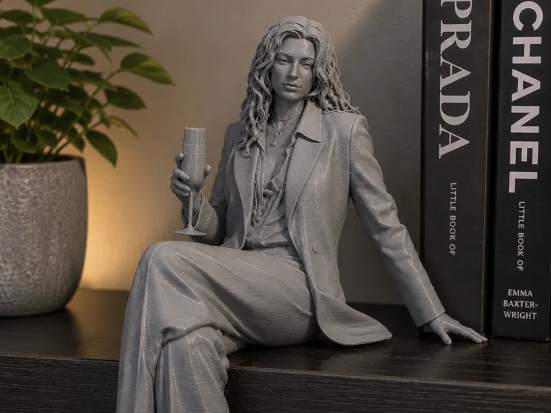 Woman sitting down