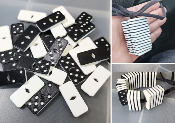 Dominos de voyage (version une couleur)