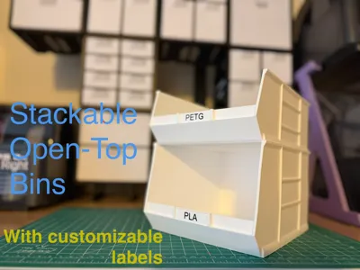 Stackable Open-Top Bins