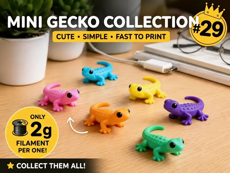 Mini Gecko Fidget - Micro Zoo