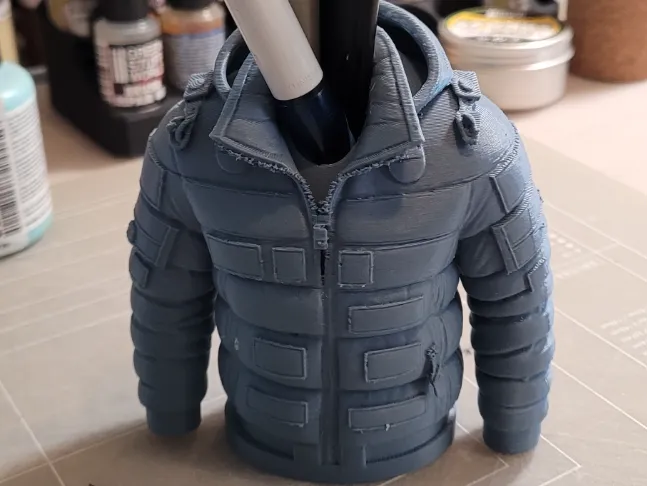 pen pot office jacket