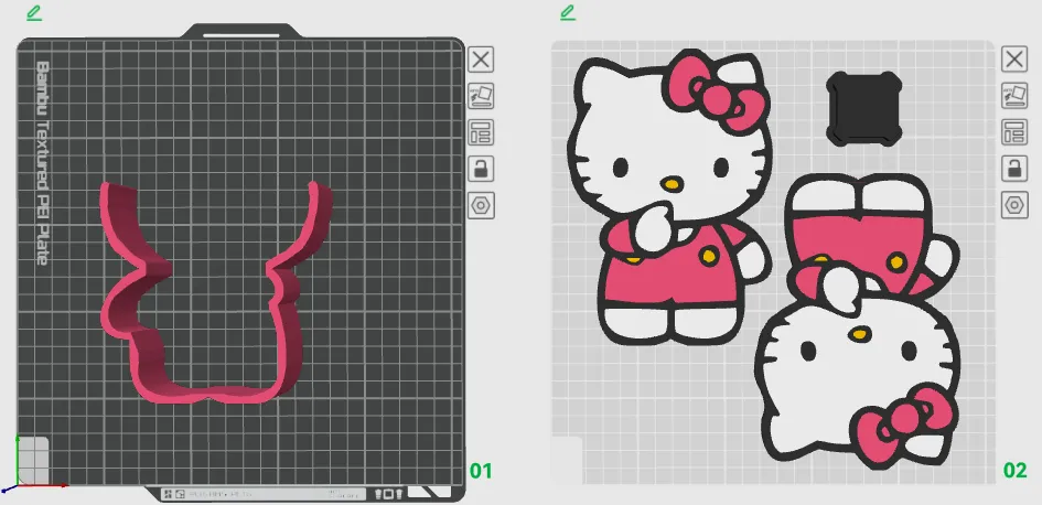 Hello Kitty holder - Free 3D Print Model - MakerWorld