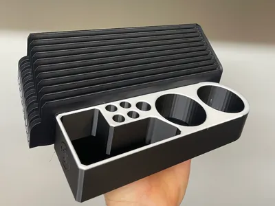 10x Print Plate Holder with 2x Spray Can Holders