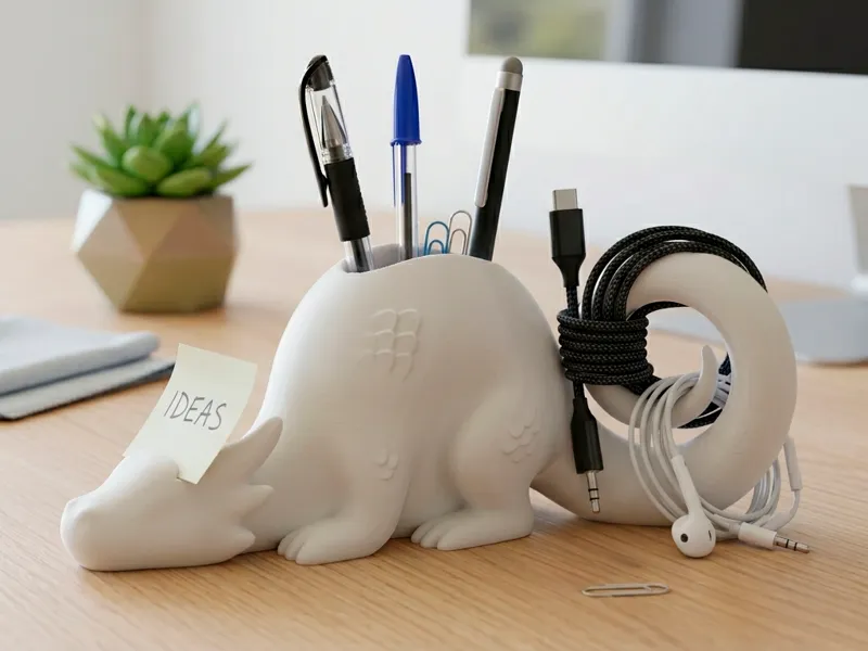 Minimalist Organic Dragon Desk Organizer