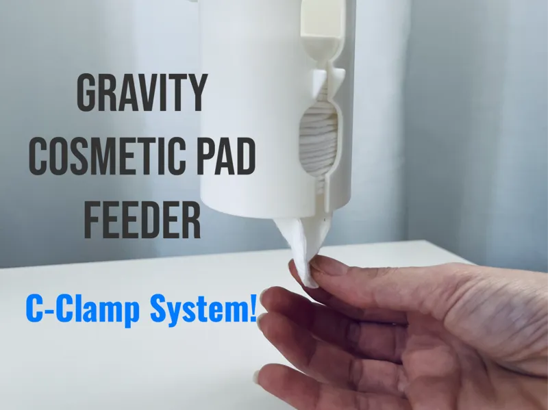 C-Clamp Gravity Cosmetic Pad Feeder