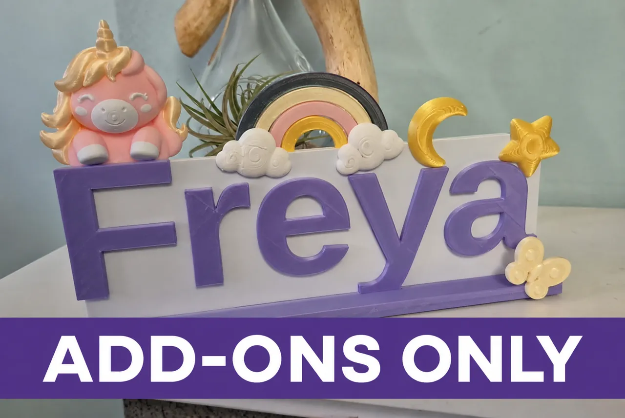Name Sign Add-On Decoration Pack view 3