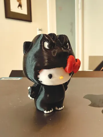 Accesorio para impresora 3D: Hello Kitty x Godzilla Suit Crossover — vista de referencia 2