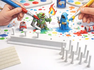 Printable Support for Tabletop Miniatures