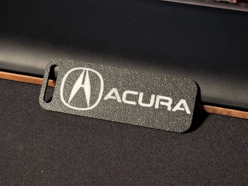 Acura Keychain - Textured Bed Effect - AMS - Lite