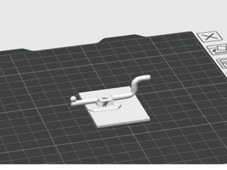 Peg board Hook with flat panel
