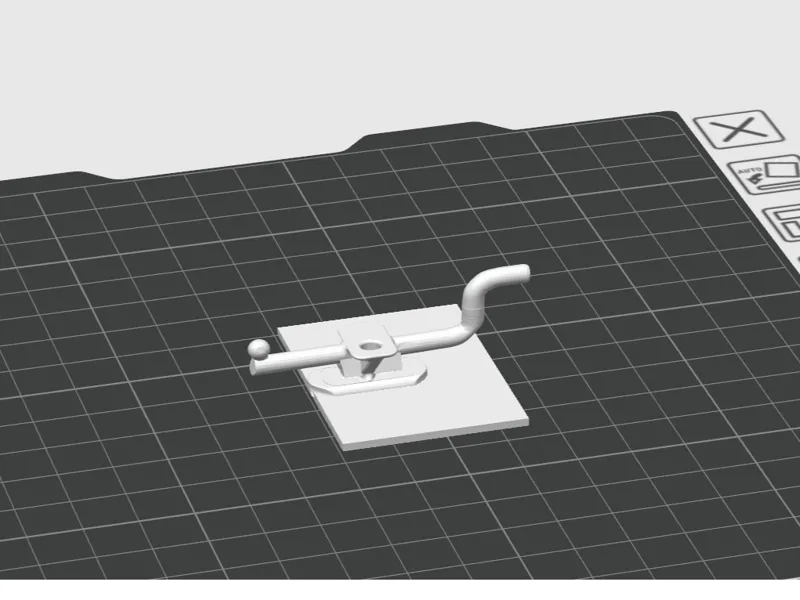 Peg board Hook with flat panel 