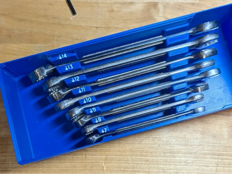 Gridfinity Craftsman Made In USA Wrenches 7mm-14mm