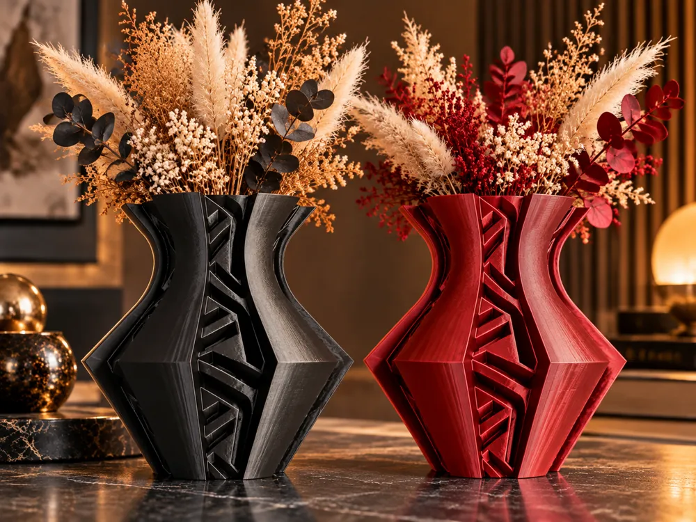 Geometric Twist Vase – pot plant - Free 3D Print Model - MakerWorld