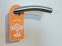 Pancarte de porte « Appel vidéo en cours » — photo 3