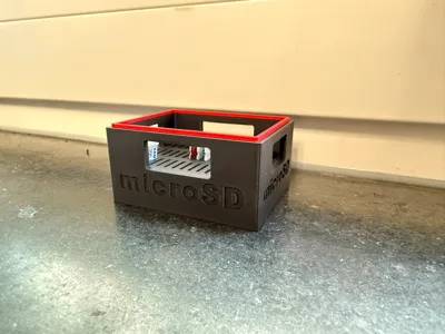 CrateFinity microSD Card Storage Beer Crate