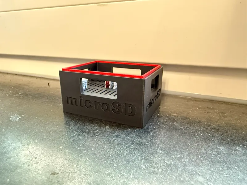 CrateFinity microSD Card Storage Beer Crate