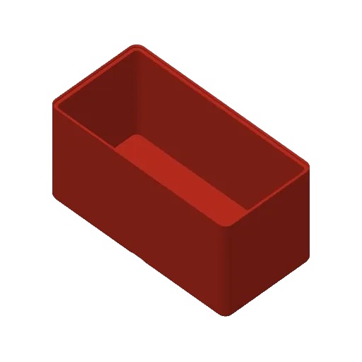 Miniatura 2 do modelo 3D 堆叠收纳盒 60mm 高