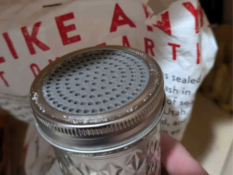 Mason Jar Salt Shaker Lid