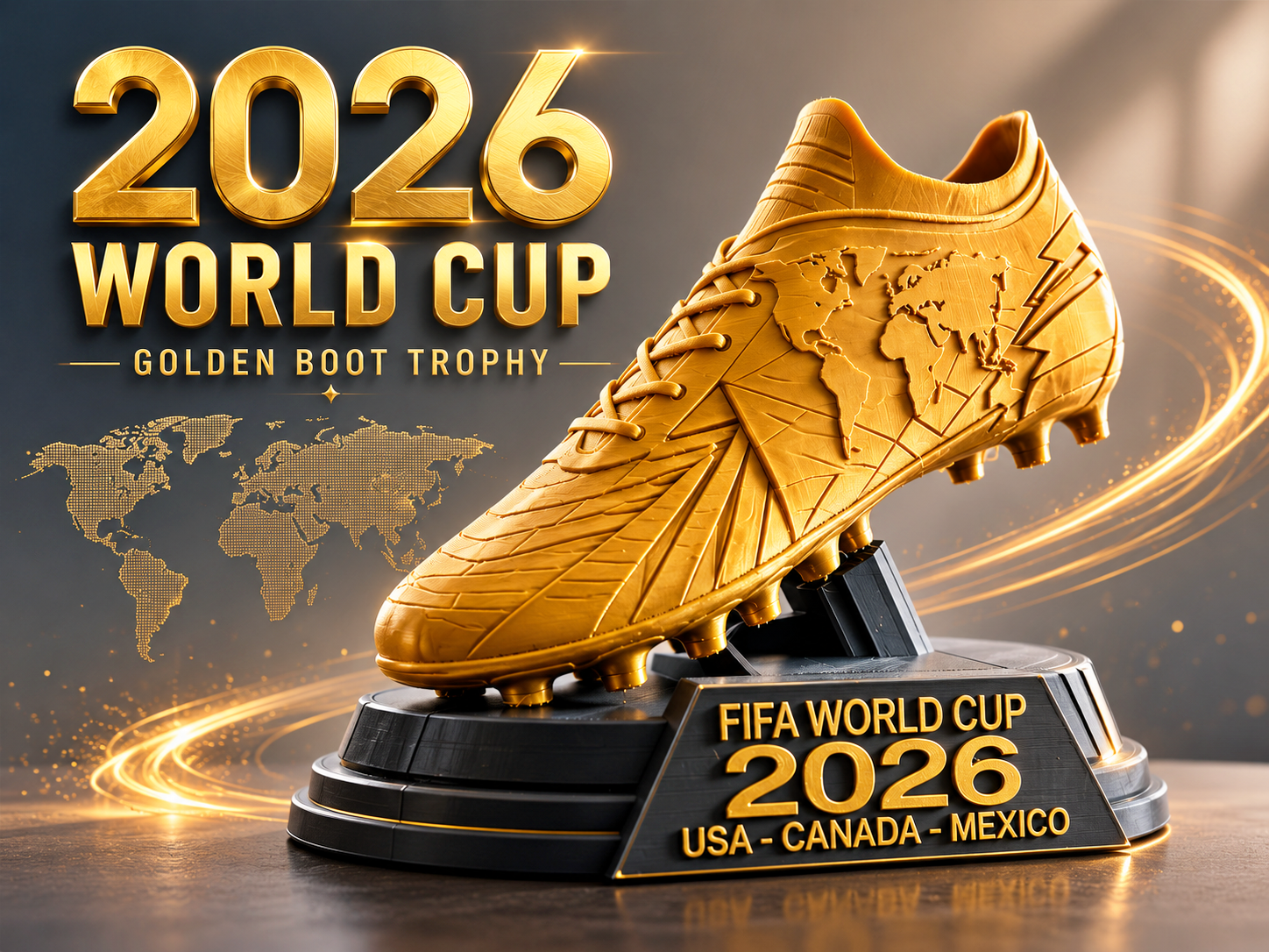 Fifa World Cup 2026 Golden Boot Trophy 