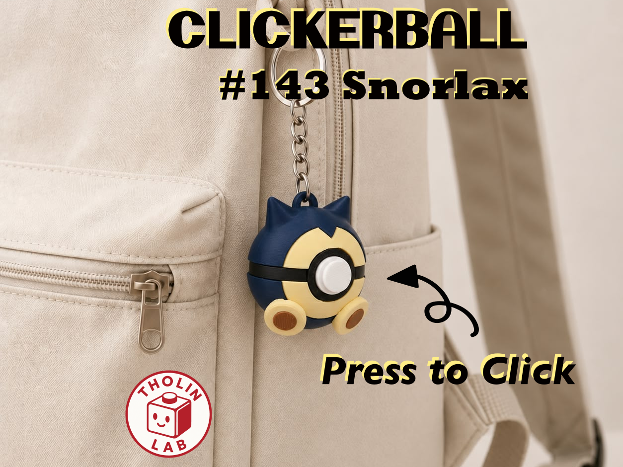 CLICKERBALL Series - Snorlax #143 3D model