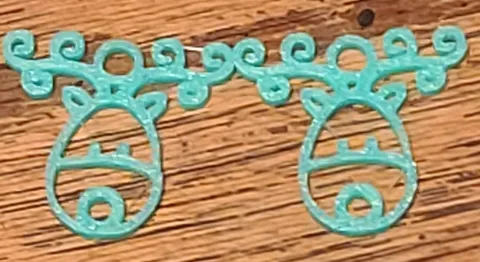 Reindeer and Sleigh Earrings view 2
