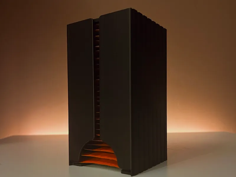 Vertical Organizer for Square Packets