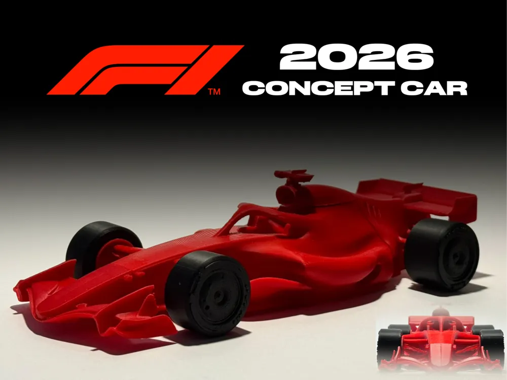 F1カー ミニチュアモデル 赤 27 F1 2026 CAR CONCEPT 1:27 - Free 3D Print Model - MakerWorld