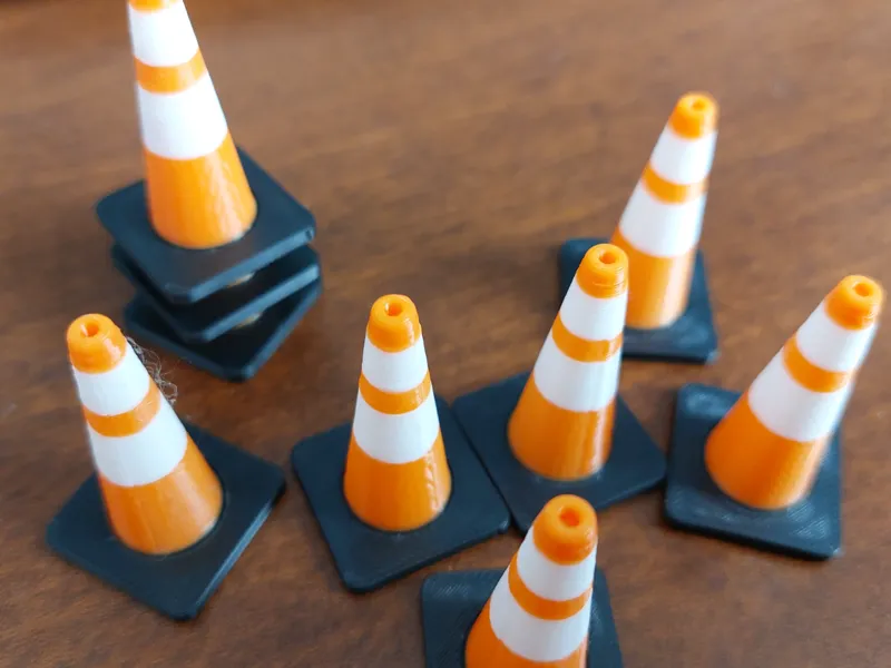 1/12 Scale RC Car Traffic Cones