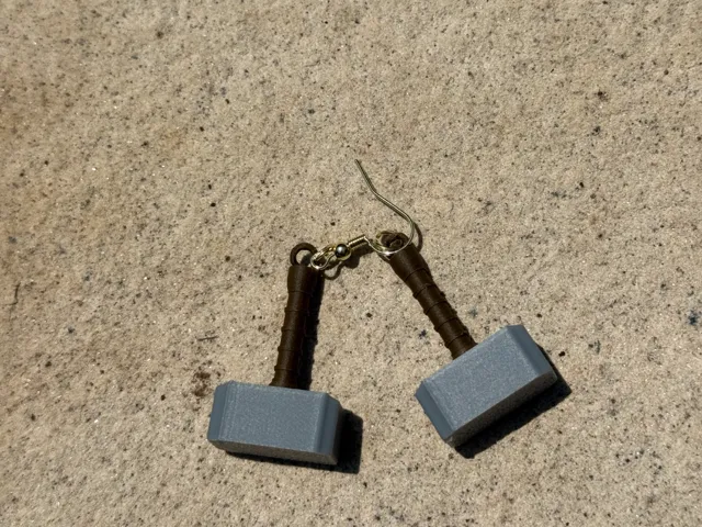 Custom Earrings - Thor's Hammer!