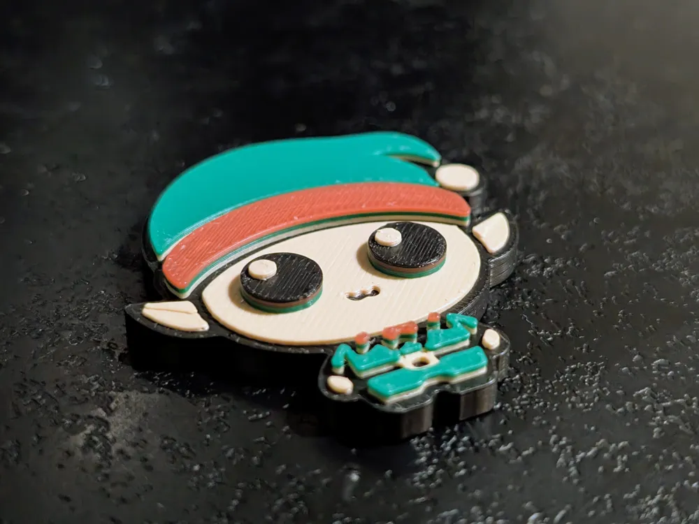 Cute Christmas Magnets Pt. 4 - layered & embossed! - Free 3D Print ...